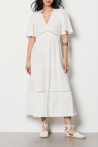 Robe midi Isobela - Ecru