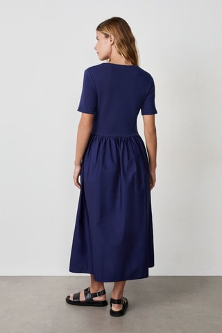 Vestido efeito ilusório Coastal Cowgirl - Azul-marinho