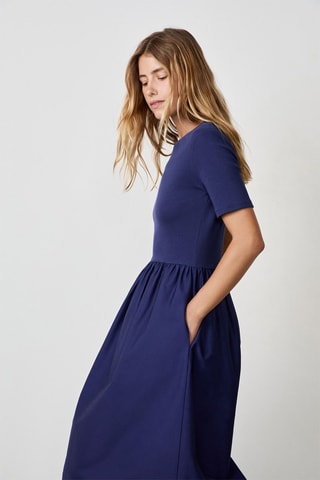 Vestido efeito ilusório Coastal Cowgirl - Azul-marinho