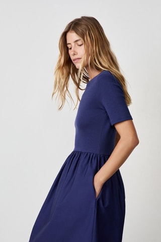 Vestido efeito ilusório Coastal Cowgirl - Azul-marinho