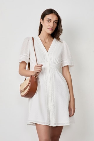 Vestido direito Afternoon Light - Branco