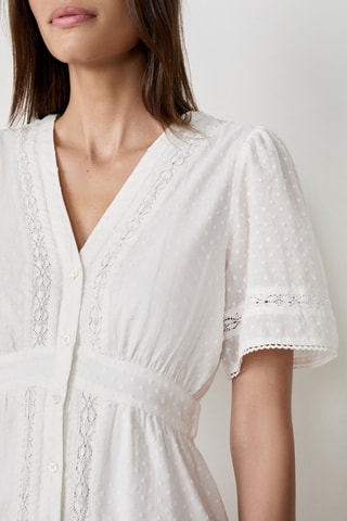 Vestido direito Afternoon Light - Branco