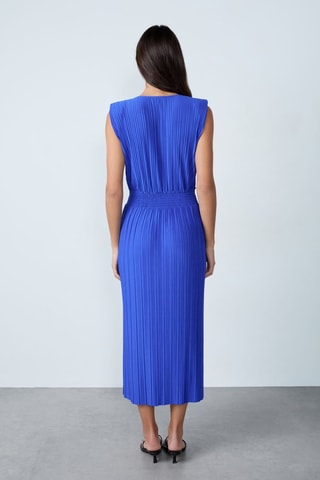 Robe plissée Mordern Gypset - Bleu électrique
