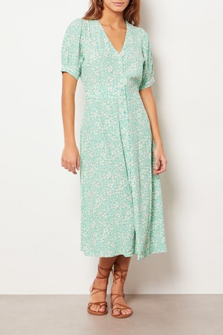 Robe midi - Vert