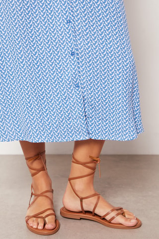 Vestido midi - Azul