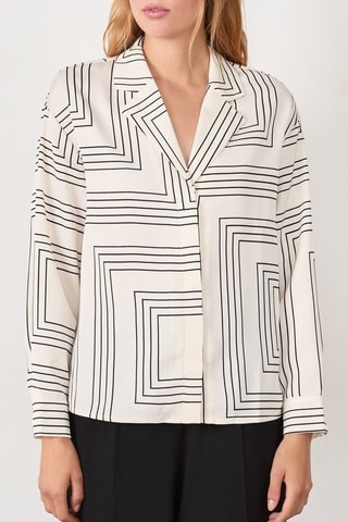Chemisier Timeless Summer - Blanc et noir