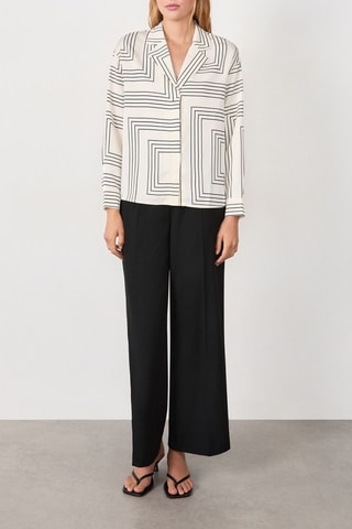 Chemisier Timeless Summer - Blanc et noir