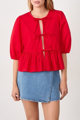Chemisier French girl era - Rouge