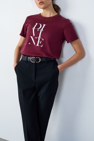 T-shirt Abstract Poetry - Bordeaux