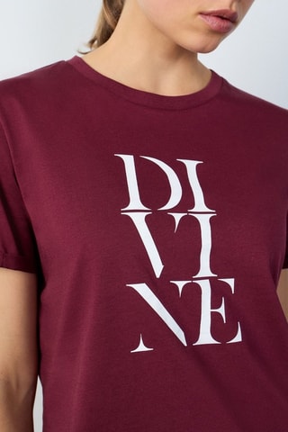 T-shirt Abstract Poetry - Bordeaux