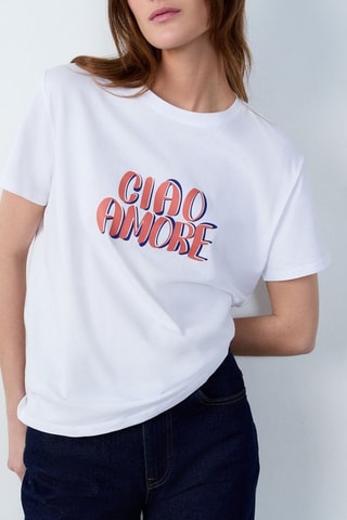 T-shirt Afternoon Light - Blanc