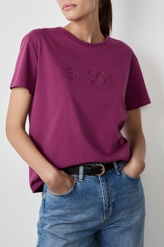 T-shirt Marche aux Fleurs - Bordeaux