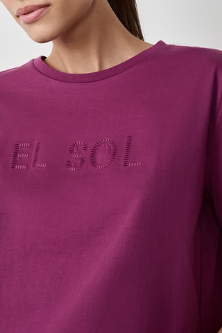 T-shirt Marche aux Fleurs - Bordeaux