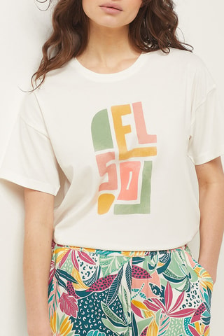 T-shirt Bahananas - Ecru - Etam