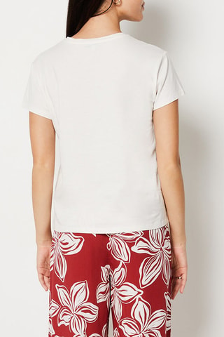 T-shirt Riviera Sunset - Blanc