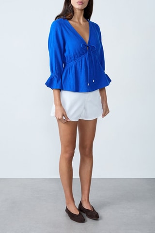 Blouse Mordern Gypset - Bleu foncé