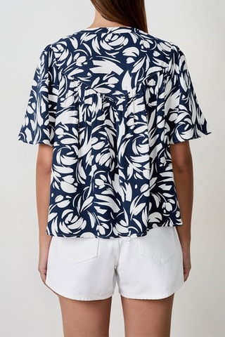 Blouse Capsule - Bleu marine et blanc