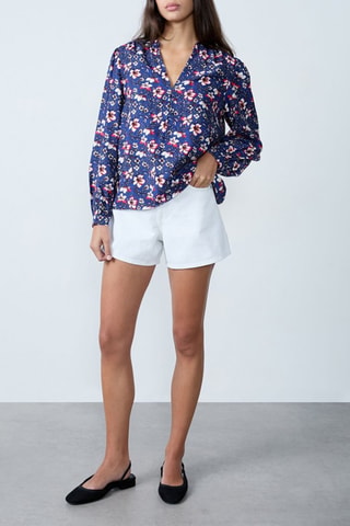 Blouse Mordern Gypset - Bleu marine