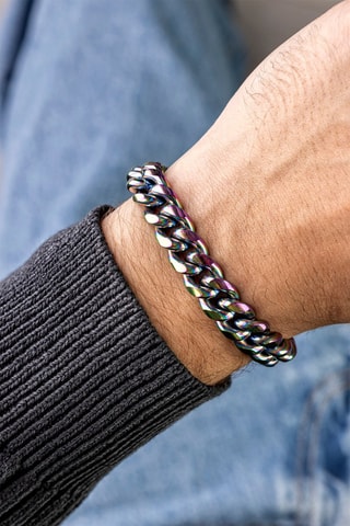 Pulsera - Chapada en ion plateado