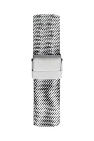 Reloj de cuarzo de acero - Plateado y negro