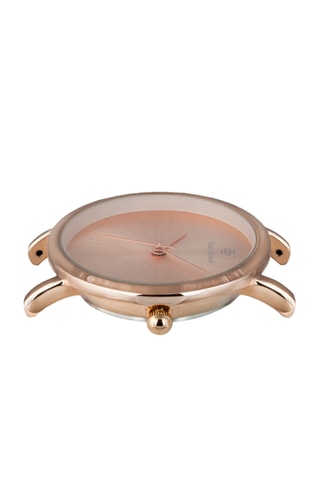 Reloj de cuarzo de acero - Rosa dorado