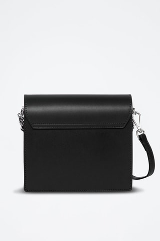 Bandolera de piel Lisa - Negro