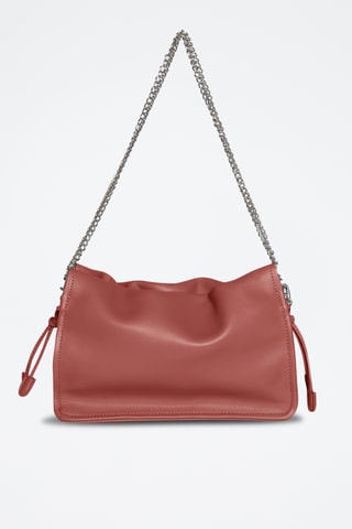 Bolso de piel de serraje - Marrón