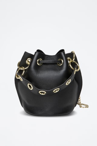 Bolso saco de piel Eden - Negro