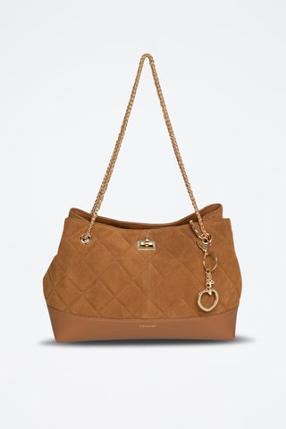 Bolso de piel Faulia - Marrón