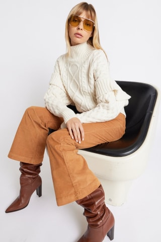 Broek Flare - Camel