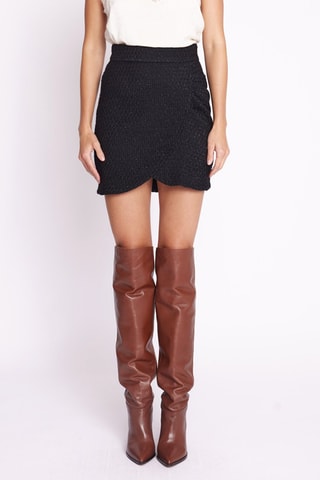Wikkelrok Hoge Taille - Zwart