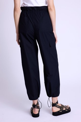 Cargobroek Hoge Taille - Zwart