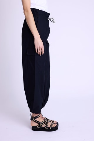 Cargobroek Hoge Taille - Zwart