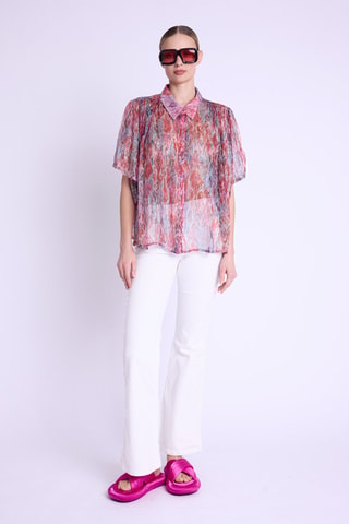 Oversized Blouse - Rood - Rood