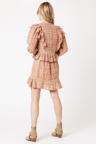 Asymmetrische Rok - Oranje - Wit en oranje