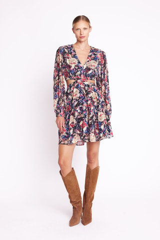 Korte Jurk - Roze en Blauw - Blauw en roze