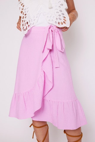 Wikkelrok Hoge Taille - Roze