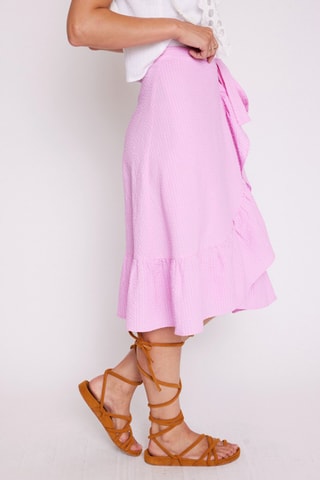 Wikkelrok Hoge Taille - Roze