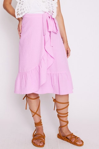 Wikkelrok Hoge Taille - Roze