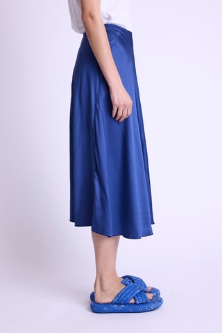 Midirok Hoge Taille - Marineblauw