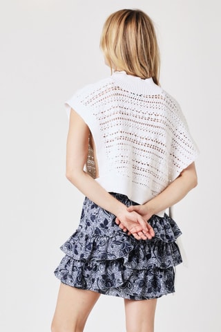 Rok met ruches - Blauw
