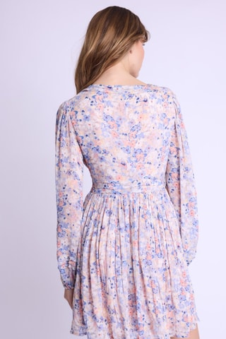 Jurk - Roze - Wit, blauw en roze