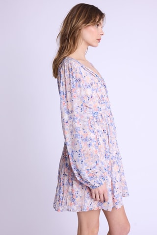 Jurk - Roze - Wit, blauw en roze