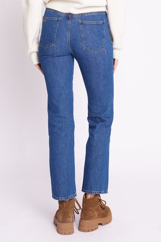 Jeans Hoge Taille Flare Cut - Marineblauw
