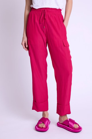 Cargobroek Hoge Taille - Fuchsia - Paars