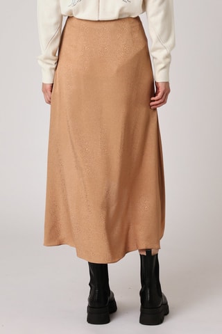 Asymmetrisch Rok Hoge Taille Camel