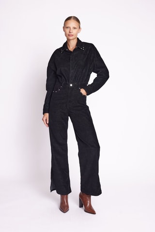 Spijkerjumpsuit - Zwart - Zwart