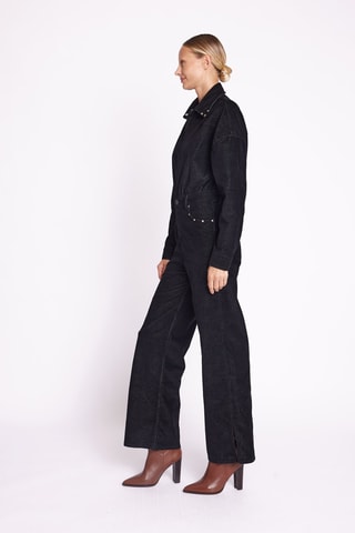 Spijkerjumpsuit - Zwart - Zwart