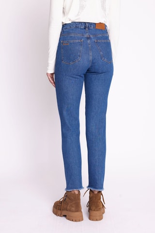 7/8 Jeans Slim Fit Hoge Taille - Blauw