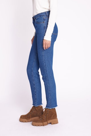 7/8 Jeans Slim Fit Hoge Taille - Blauw